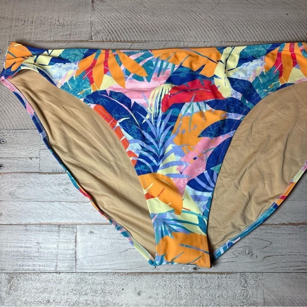 Floral Bikini Bottom Blue Red Yellow Pink Old Navy Woman's Size 3X NWT! - Picture 15 of 15